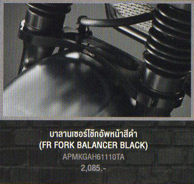 FR FORK BALANCER BLACK (フロントフォークバランサー)