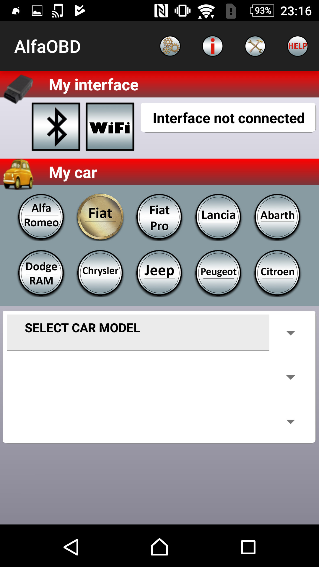 AlfaOBD で FIAT PANDA3 クラッチとデュアロジックのキャリブレーション