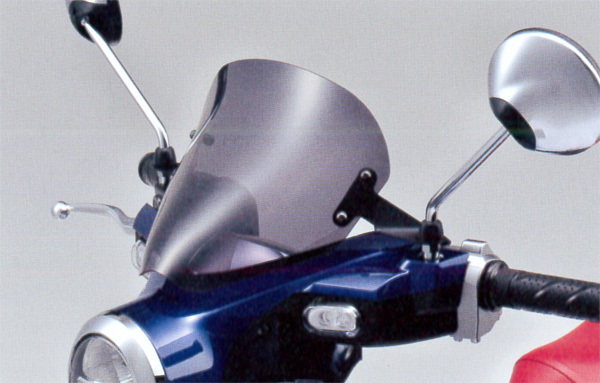 新型スーパーカブC125(JA48) SP武川(TAKEGAWA) メーターバイザーキット