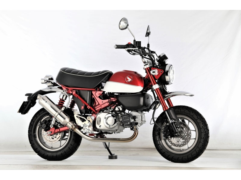 モンキー125(JB02) K-FACTORY ステンレス製ダウンタイプフルエキ φ95ステンレスサイレンサー