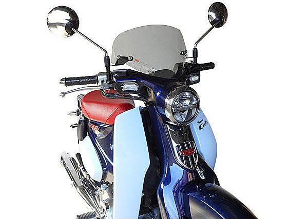 新型スーパーカブC125(JA48) af-asahi（旭風防 旭精器製作所）ショートバイザー