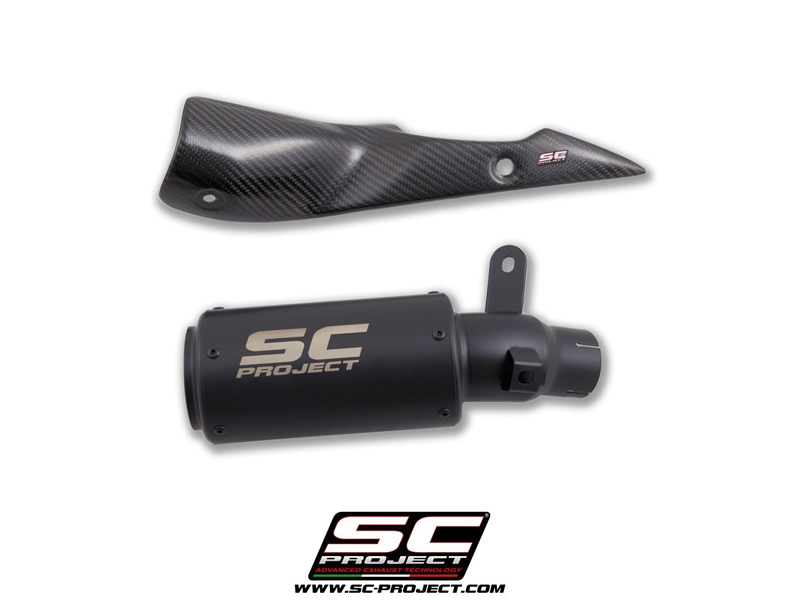 2019 新型KATANA SC-PROJECT(エスシープロジェクト) CR-T スリップオン チタンサイレンサー「ブラックエディション」(ユーロ4対応/純正キャタライザー対応)