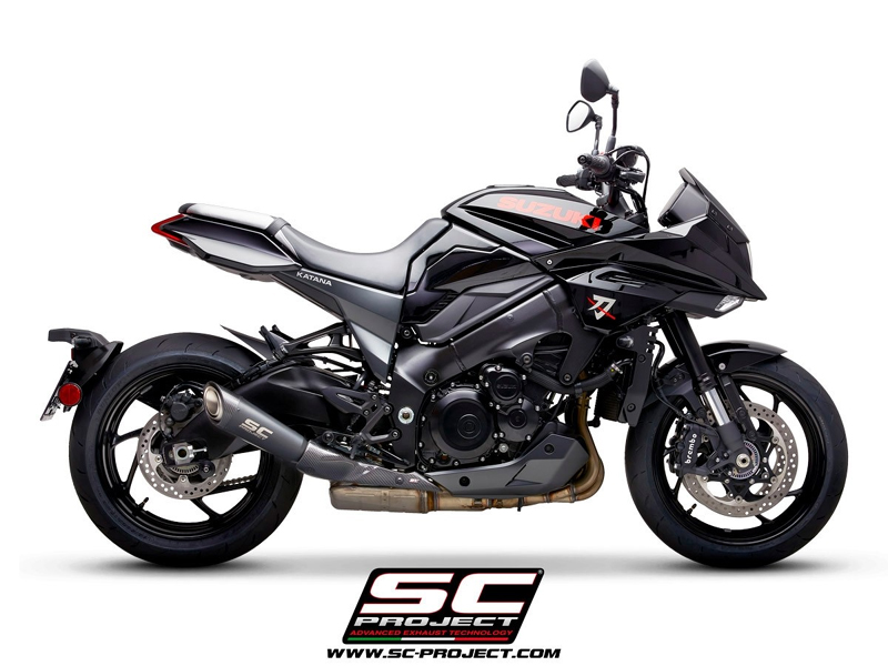 2019 新型KATANA SC-PROJECT(エスシープロジェクト) S1 スリップオン チタンサイレンサー「ブラックエディション」(ユーロ4対応/消音バッフル付属/純正キャタライザー対応)