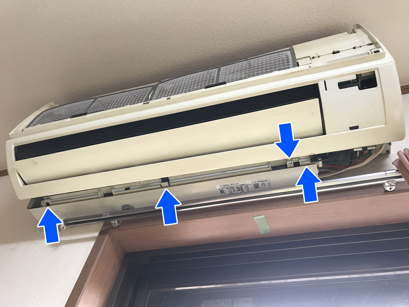 リモコンが利かなくなった日立エアコン RAS-R22X の赤外線受光部をDIY修理