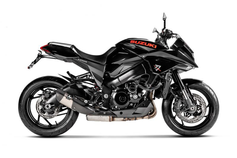 2019 新型KATANA AKRAPOVIC(アクラポビッチ) SLIP-ON LINEチタン 政府認証マフラー