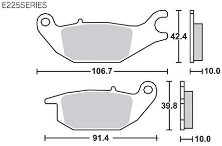 モンキー125(JB02 ) SBSブレーキパッド（225シリーズ） リヤ用