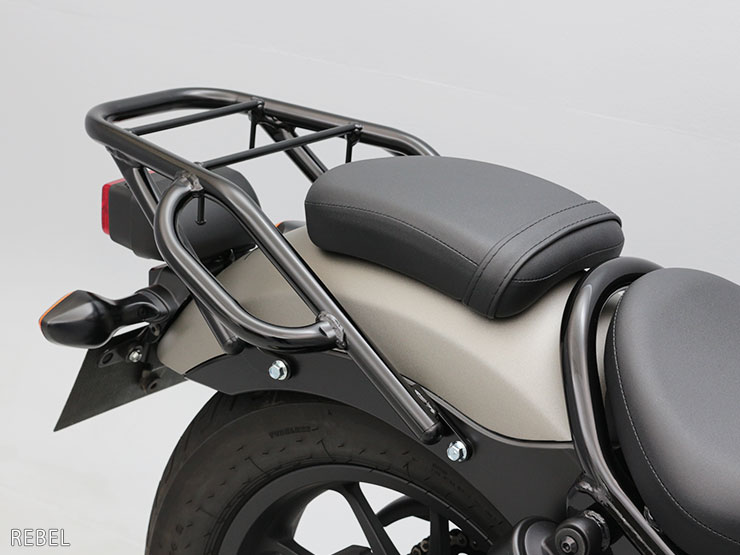 Rebel250(MC49) ENDURANCE（エンデュランス）タンデムグリップ付きリアキャリア