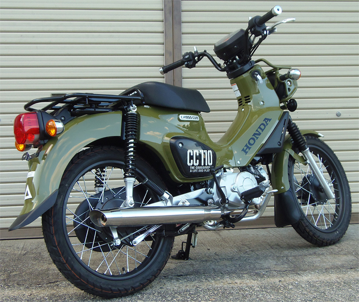 クロスカブ(JA45) techserfu テックサーフ ジークス(ZEEX) クラシックダウンマフラー