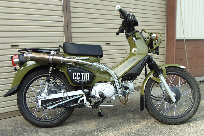 クロスカブ(JA45) techserfu テックサーフ ジークス(ZEEX) ソリッドチタンサイレンサー