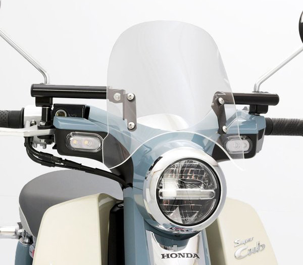 新型スーパーカブC125(JA48) エンデュランス メーターバイザーセット(クリア)＋取り付けキット