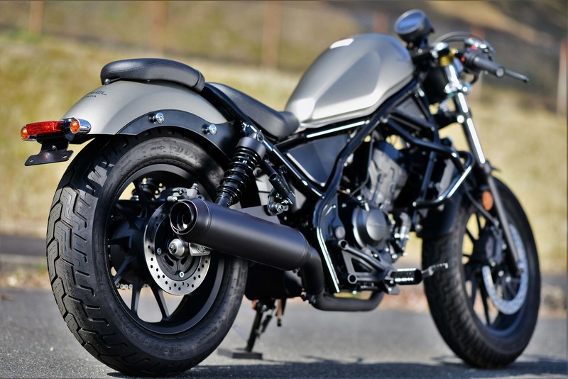 Rebel250(MC49) BEAMS（ビームス）パワーヘッダー S スリップオン 政府認証 マットブラックバージョン