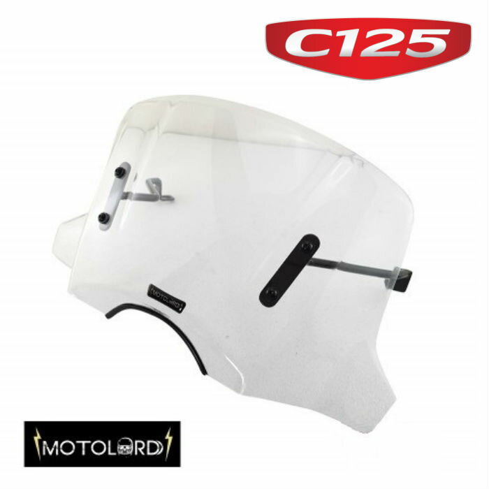 新型スーパーカブC125(JA48) MOTOLORDD（モトロード）クリアウィンドスクリーン