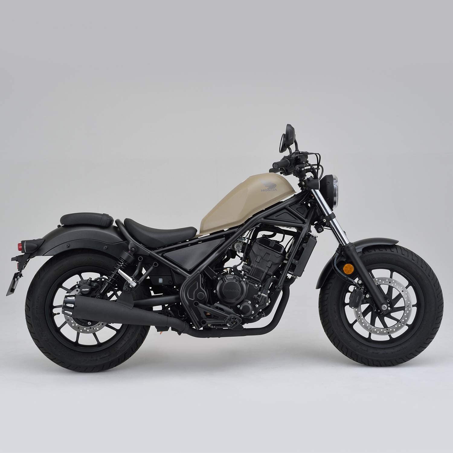 Rebel250(MC49) DAYTONA（デイトナ）メガホンタイプマフラー Rebel250 ブラックエンド