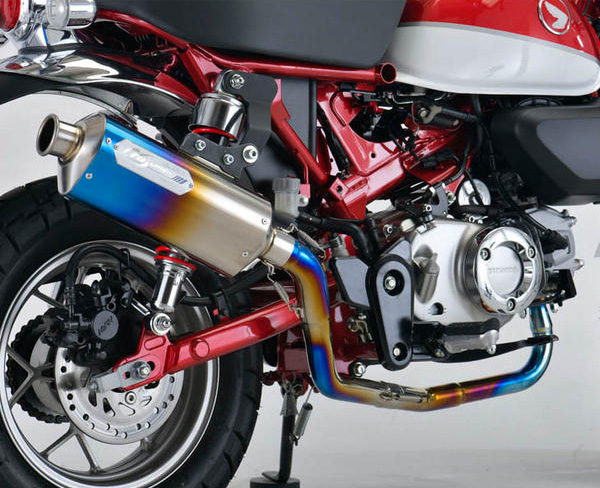 モンキー125(JB02) ノジマエンジニアリング(NOJIMA ENGINEERING) 機械曲げ M2チタン フルエキゾーストマフラー