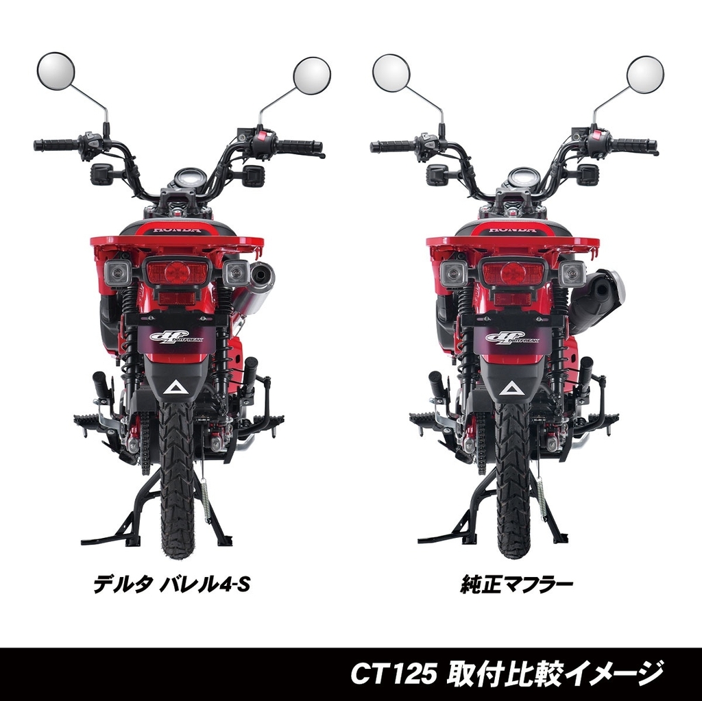 HONDA CT125 新型ハンターカブ(JA55) DELTA（デルタ）バレル4-S MINIサイレンサー
