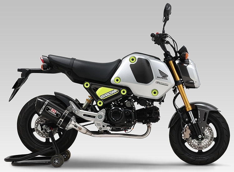 2021新型グロム(GROM 2BJ-JC92) YOSHIMURA(ヨシムラ)機械曲 R-77S サイクロン カーボンエンド EXPORT SPEC フルエキゾーストマフラー