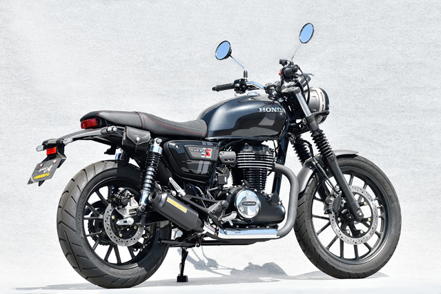 HONDA GB350 YAMAMOTO RACING（ヤマモトレーシング）スリップオンマフラー アルミプレス