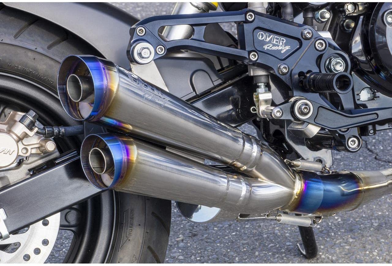 2021新型グロム(GROM 2BJ-JC92) OVER RACING(オーバーレーシング)ツインメガホンマフラー