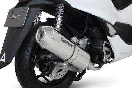 2022年PCX125(2BJ-JK05) SP武川(TAKEGAWA)コーンオーバルマフラー 政府認証