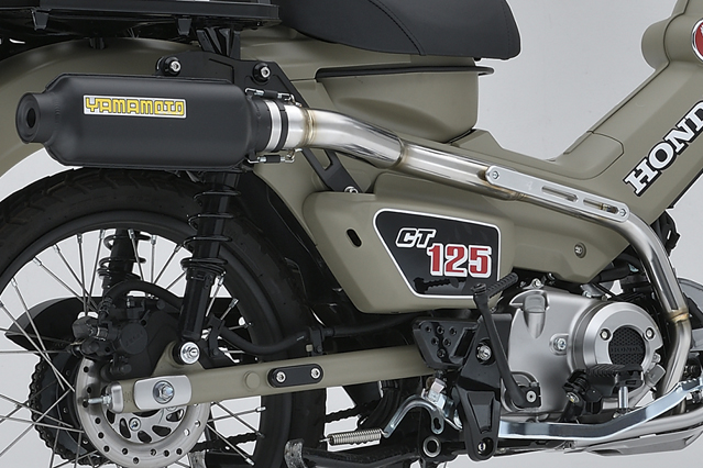 HONDA CT125 新型ハンターカブ(JA55) YAMAMOTO RACING（ヤマモトレーシング）SUS アルミプレス マフラー