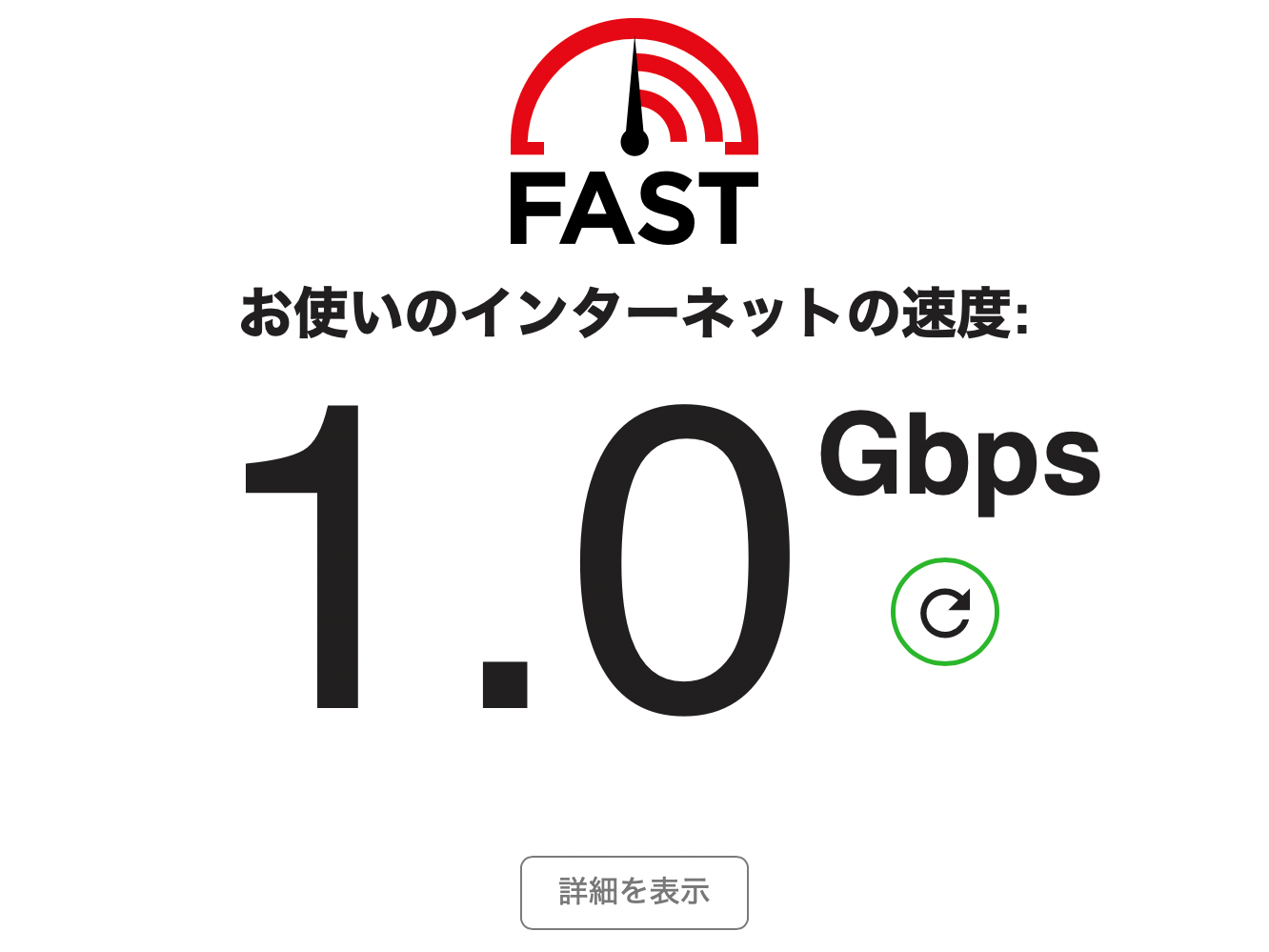 NURO光のONU NSD-G1000Tでの回線速度