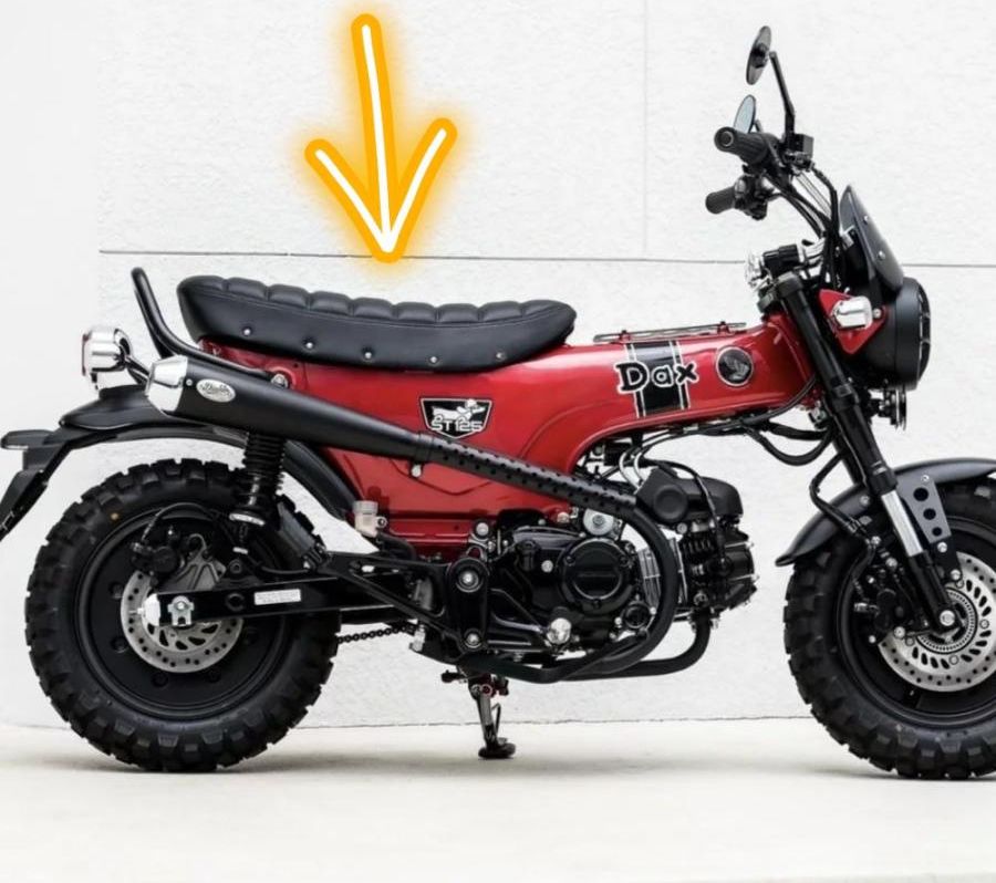 HONDA Dax125(8BJ-JB04) Diablo Custom Works Classic Seat (Horizontal Stripe)