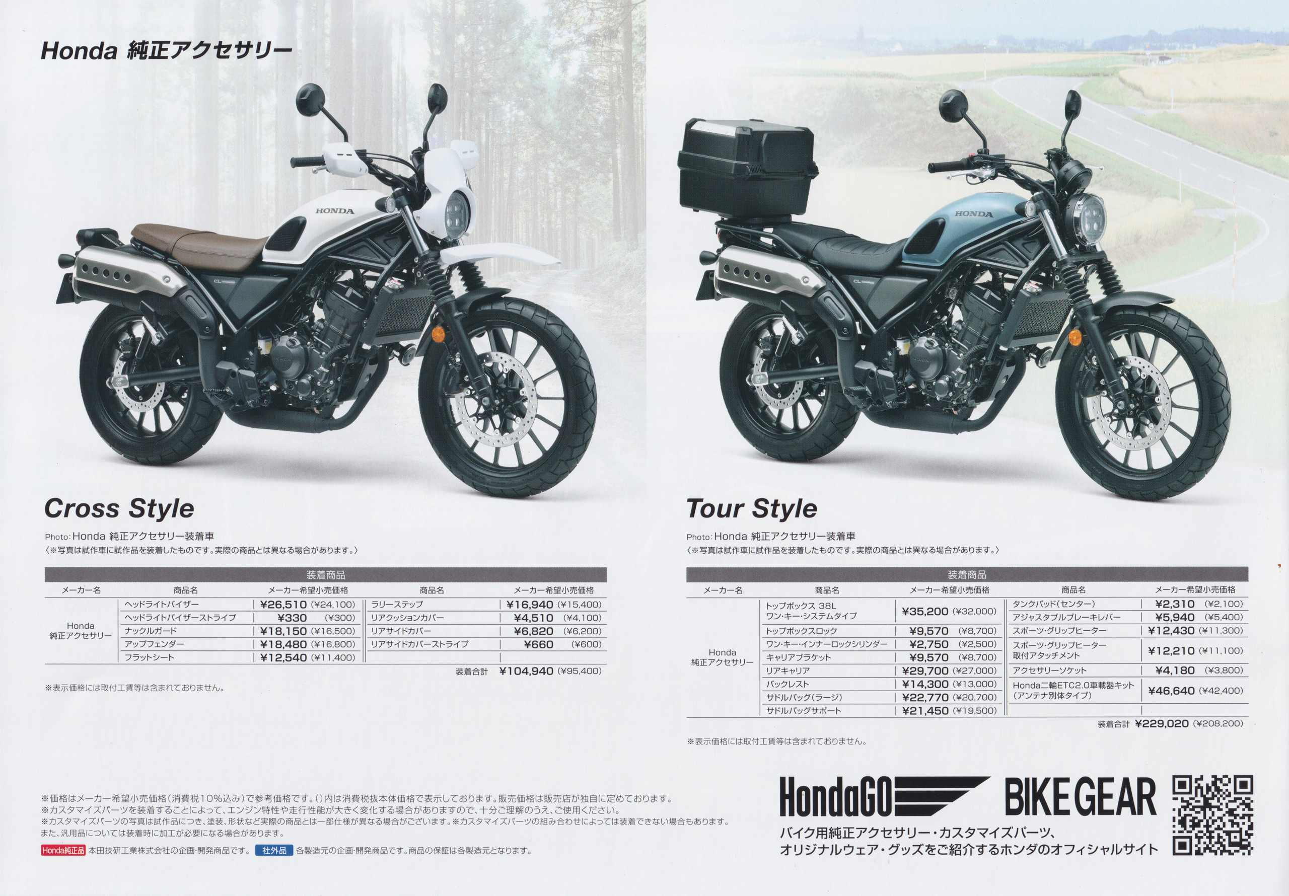 CL250 カスタマイズパーツ&アクセサリーカタログ 2/8