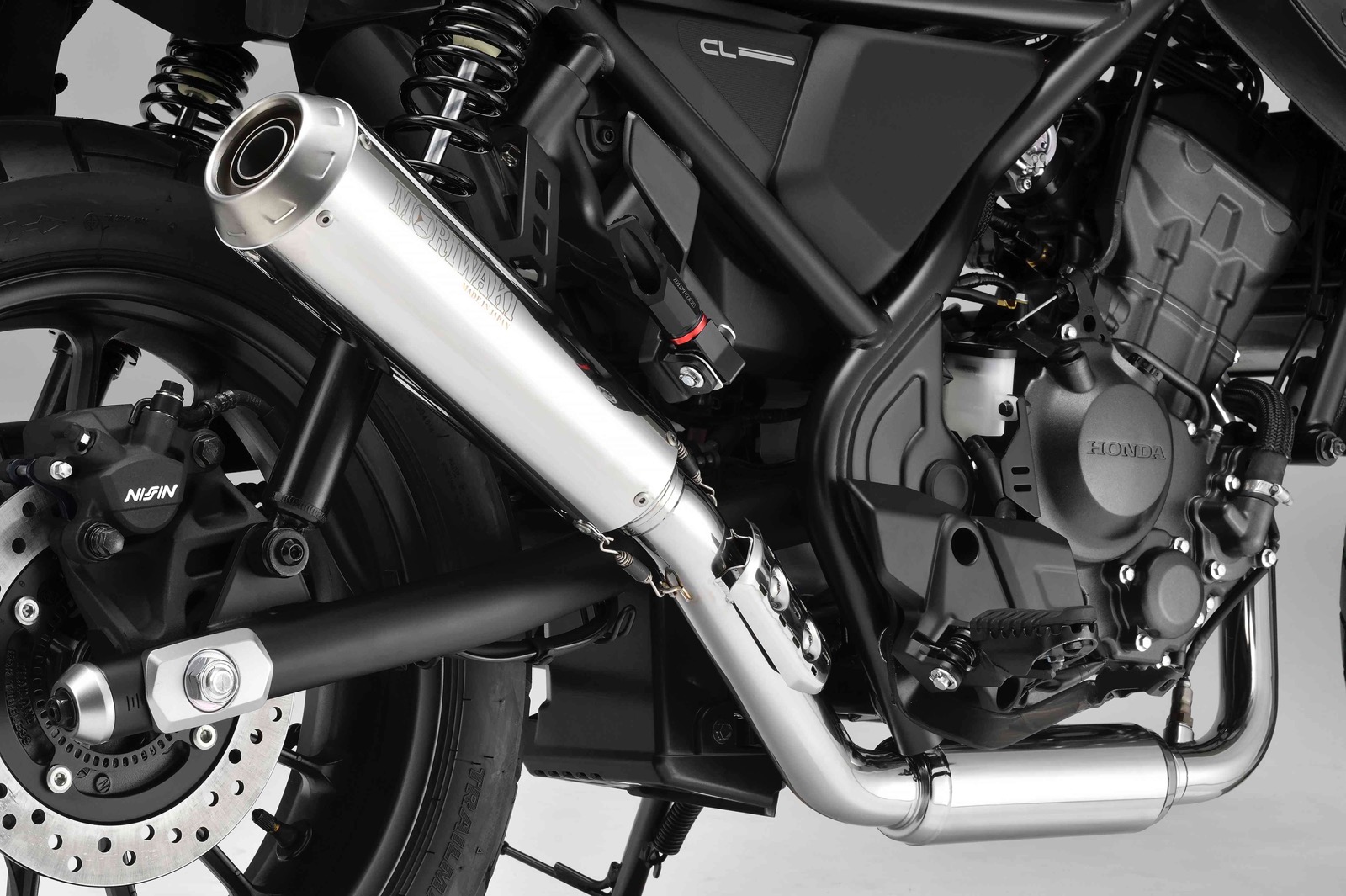 HONDA CL250(8BK-MC57) MORIWAKI（モリワキ）SHORT MEGAPHONEフルエキゾースト