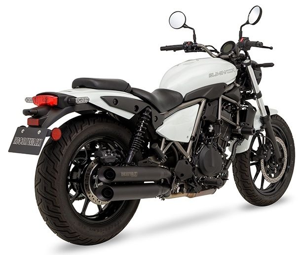KAWASAKI ELIMINATOR（エリミネーター/EL400A） MORIWAKI（モリワキ）スリップオンマフラー CROSS TWIN BLACK