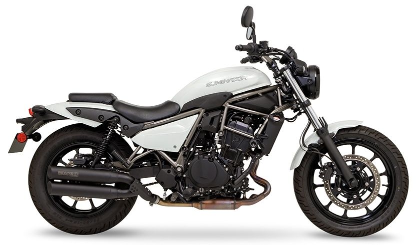 KAWASAKI ELIMINATOR（エリミネーター/EL400A） MORIWAKI（モリワキ）スリップオンマフラー CROSS TWIN BLACK