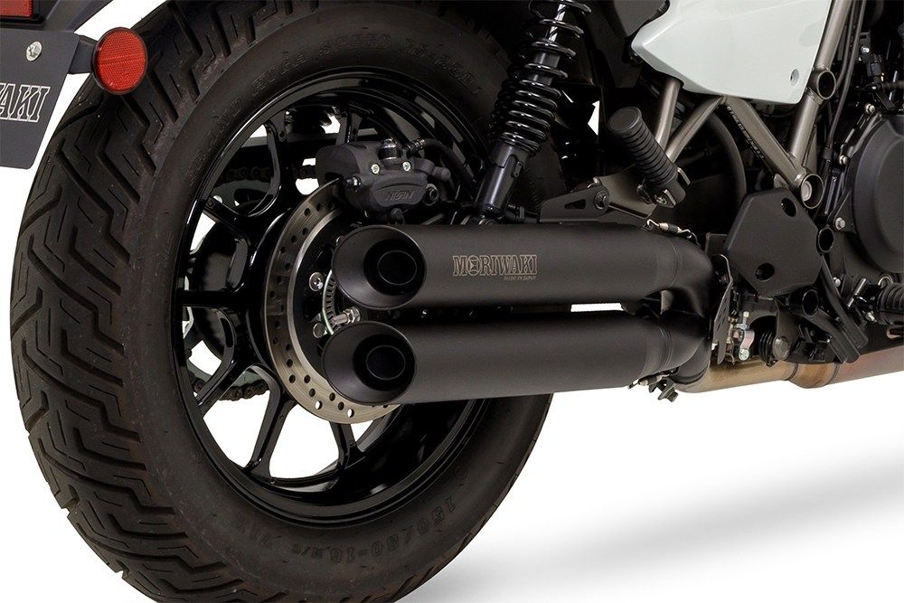 KAWASAKI ELIMINATOR（エリミネーター/EL400A） MORIWAKI（モリワキ）スリップオンマフラー CROSS TWIN BLACK