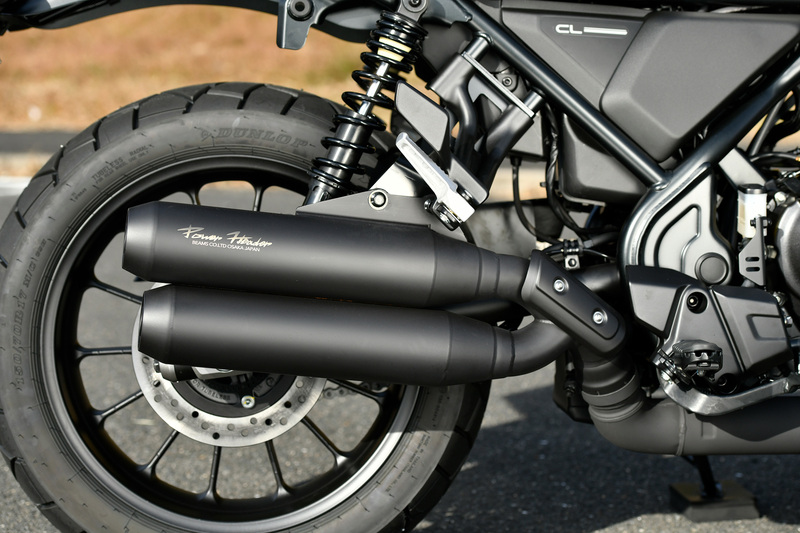 HONDA CL250(8BK-MC57) BEAMS（ビームス）パワーヘッダーマフラーW 政府認証 マットブラック
